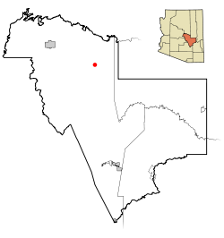 Gila County Map including Arizona
